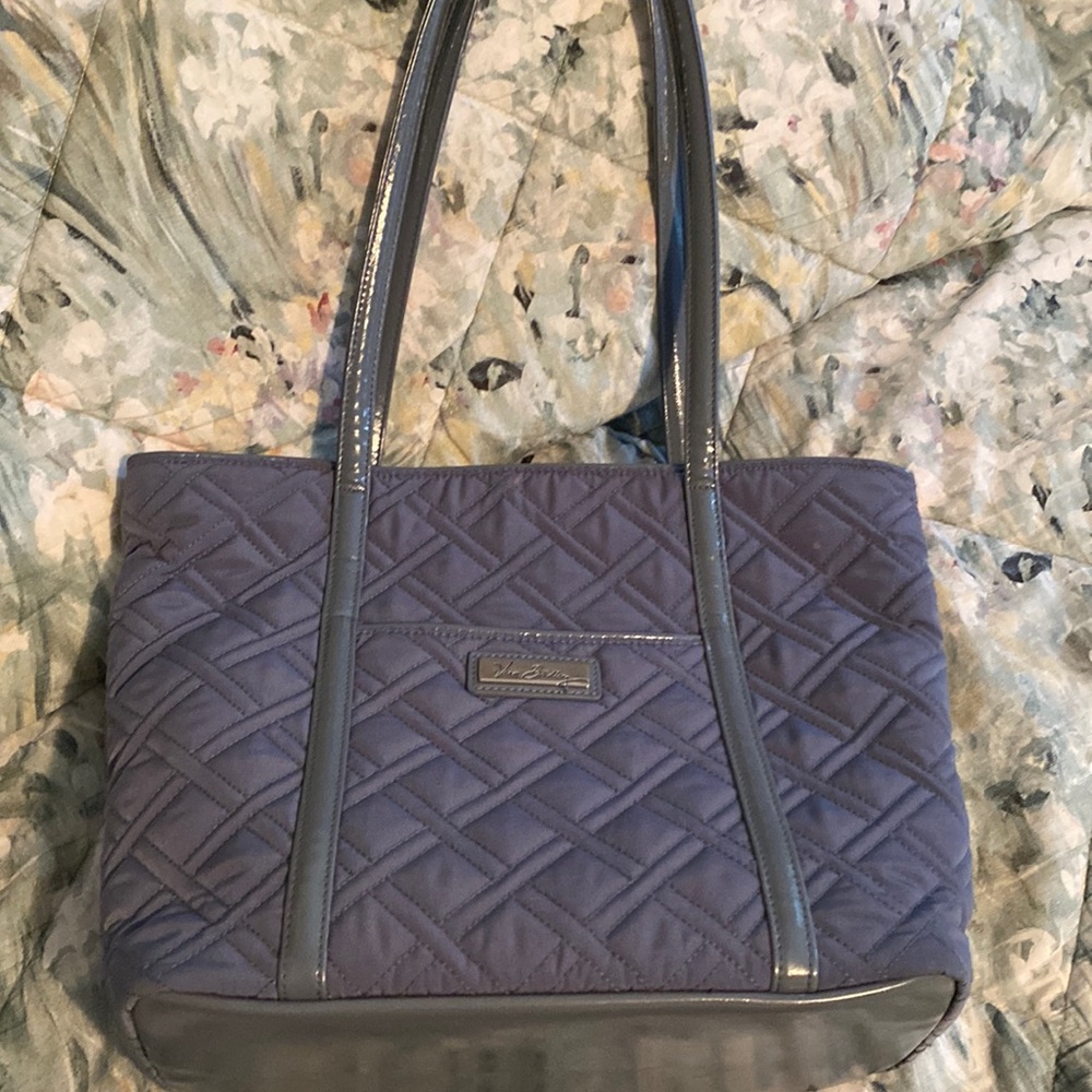 Vera Bradley tote bag, solid gray (lighter gray than pics)